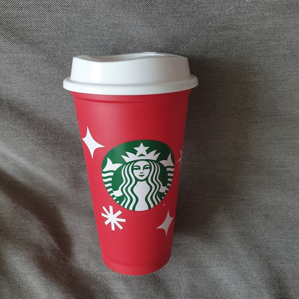 New- 2022 Starbucks red cup- reusable - 16oz- 25 years anniversary